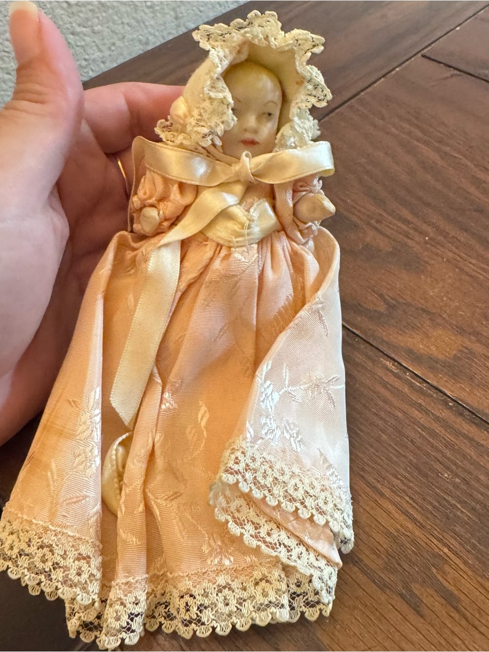 vintage porcelain baby doll miniature